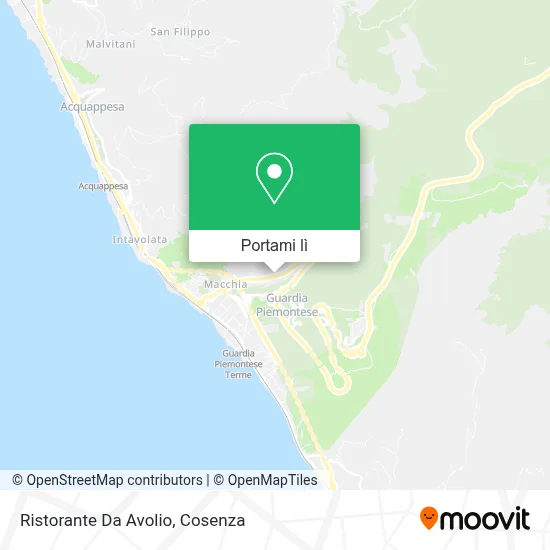 Mappa Ristorante Da Avolio