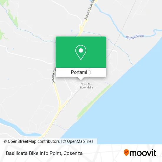 Mappa Basilicata Bike Info Point
