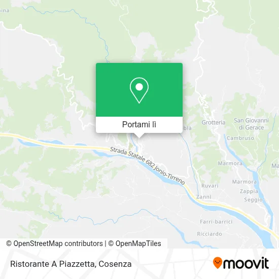 Mappa Ristorante A Piazzetta