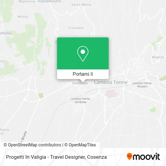 Mappa Progetti In Valigia - Travel Designer