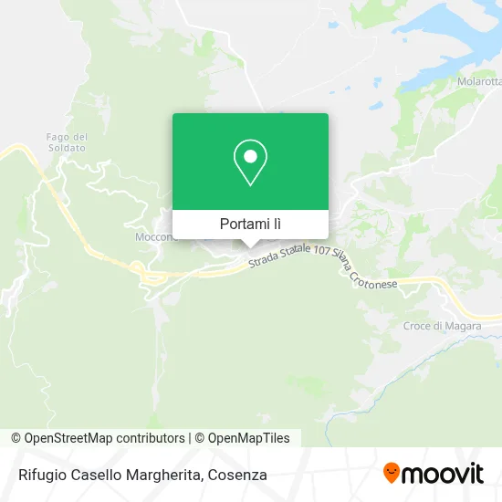 Mappa Rifugio Casello Margherita