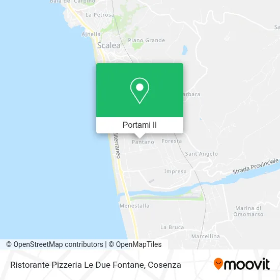 Mappa Ristorante Pizzeria Le Due Fontane