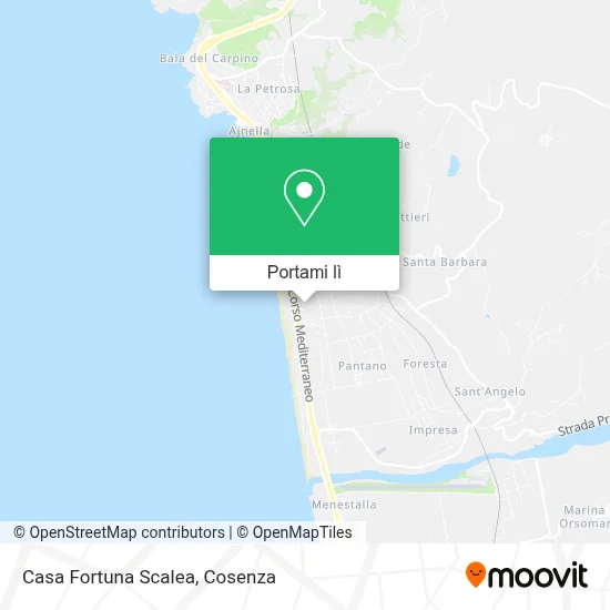 Mappa Casa Fortuna Scalea