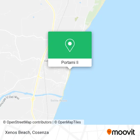 Mappa Xenos Beach
