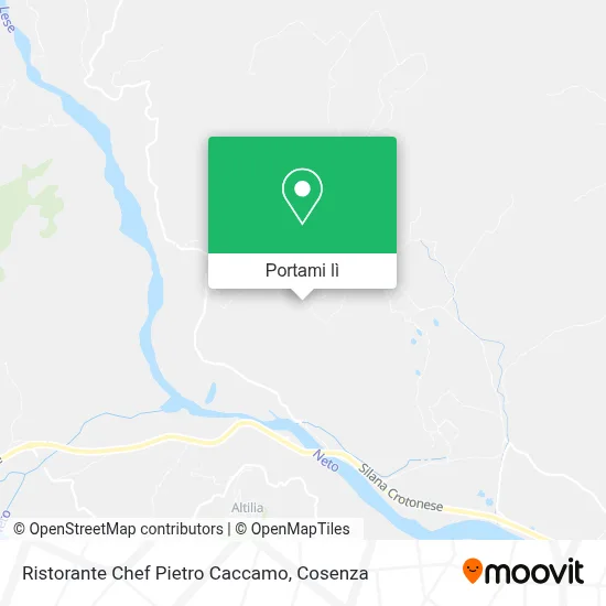 Mappa Ristorante Chef Pietro Caccamo
