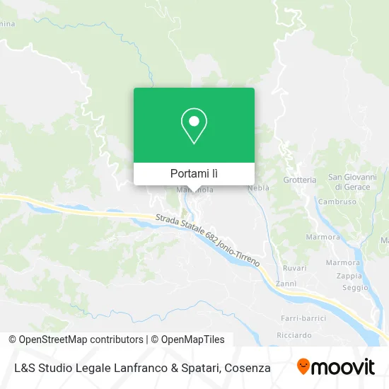 Mappa L&S Studio Legale Lanfranco & Spatari