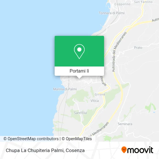 Mappa Chupa La Chupiteria Palmi