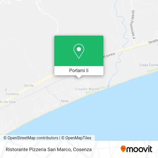 Mappa Ristorante Pizzeria San Marco