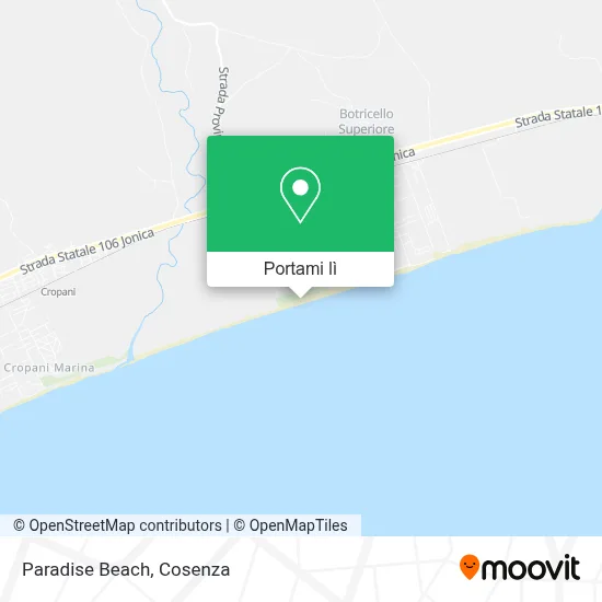 Mappa Paradise Beach