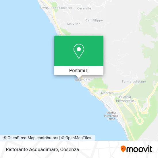 Mappa Ristorante Acquadimare