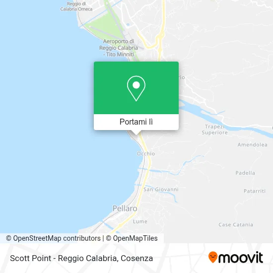 Mappa Scott Point  - Reggio Calabria