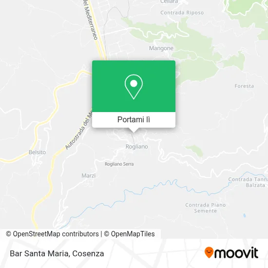 Mappa Bar Santa Maria