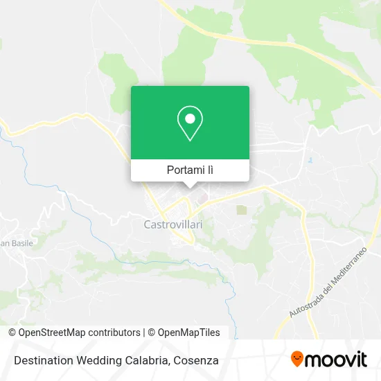 Mappa Destination Wedding Calabria