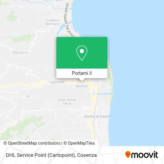 Mappa DHL Service Point (Cartopoint)