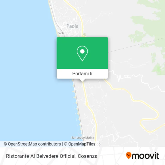 Mappa Ristorante Al Belvedere Official