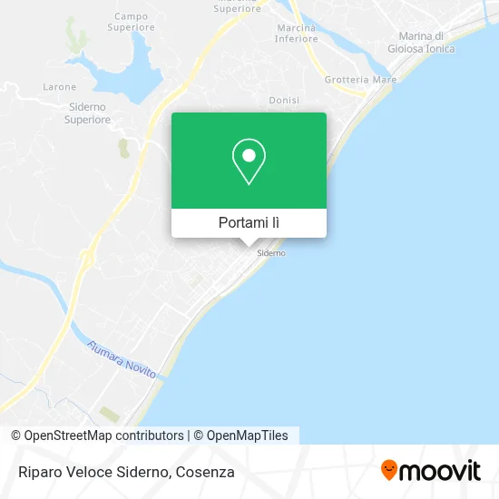 Mappa Riparo Veloce Siderno