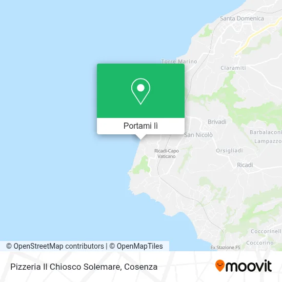 Mappa Pizzeria Il Chiosco Solemare
