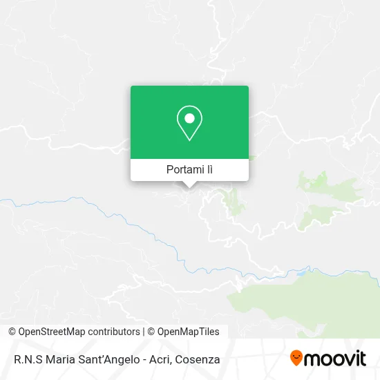 Mappa R.N.S Maria Sant’Angelo - Acri