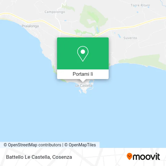 Mappa Battello Le Castella