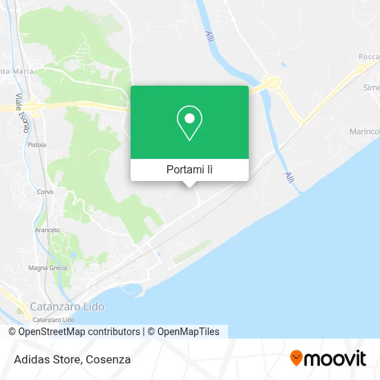 Mappa Adidas Store