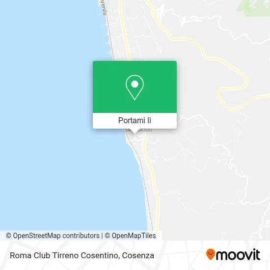 Mappa Roma Club Tirreno Cosentino