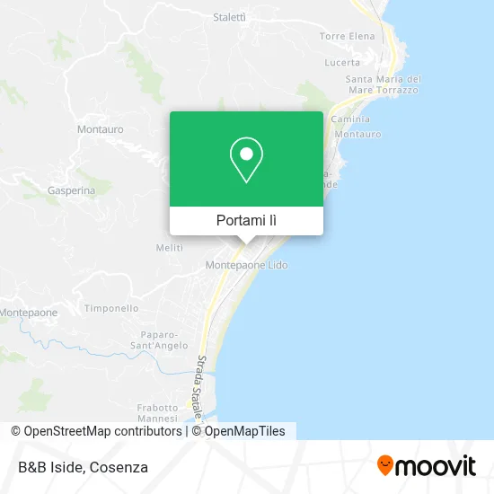 Mappa B&B Iside