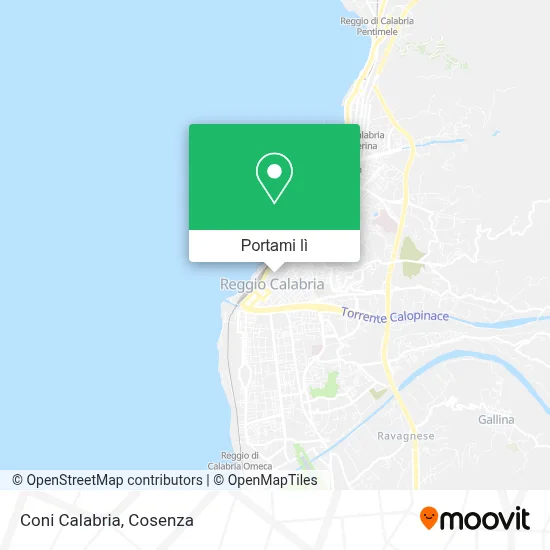 Mappa Coni Calabria