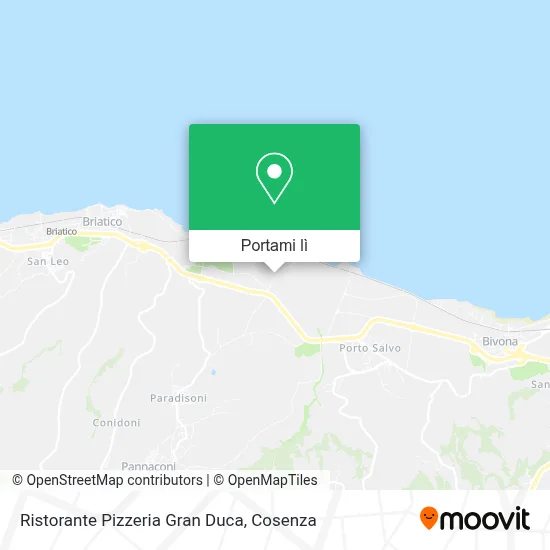 Mappa Ristorante Pizzeria Gran Duca