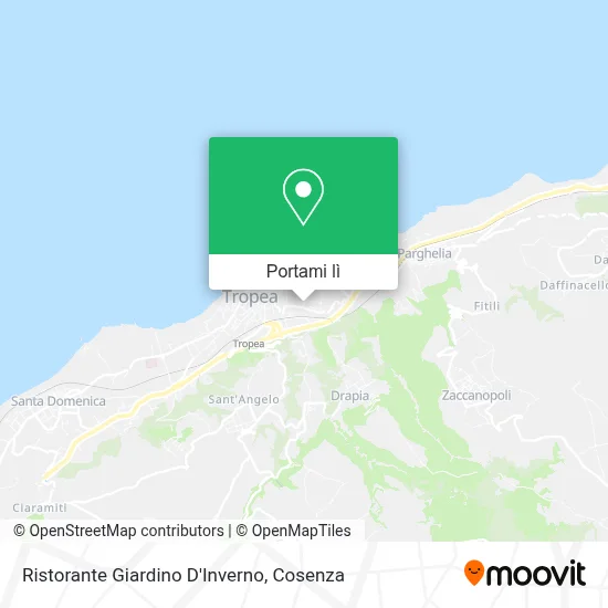 Mappa Ristorante Giardino D'Inverno