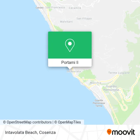 Mappa Intavolata Beach