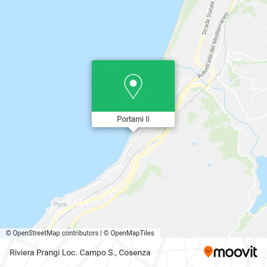 Mappa Riviera Prangi Loc. Campo S.