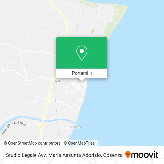 Mappa Studio Legale Avv. Maria Assunta Adorisio