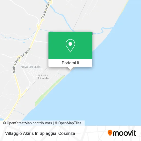 Mappa Villaggio Akiris In Spiaggia