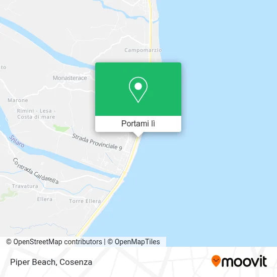 Mappa Piper Beach