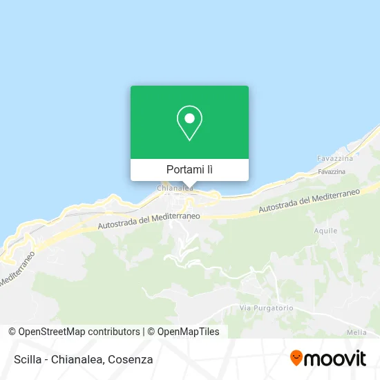 Mappa Scilla - Chianalea