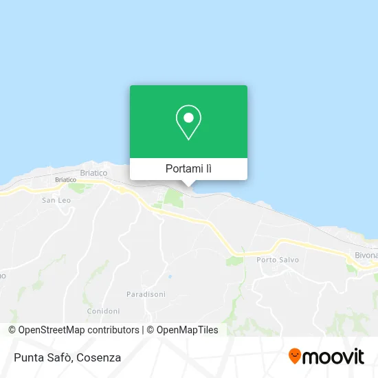 Mappa Punta Safò