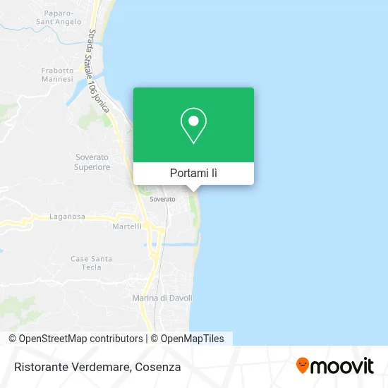 Mappa Ristorante Verdemare