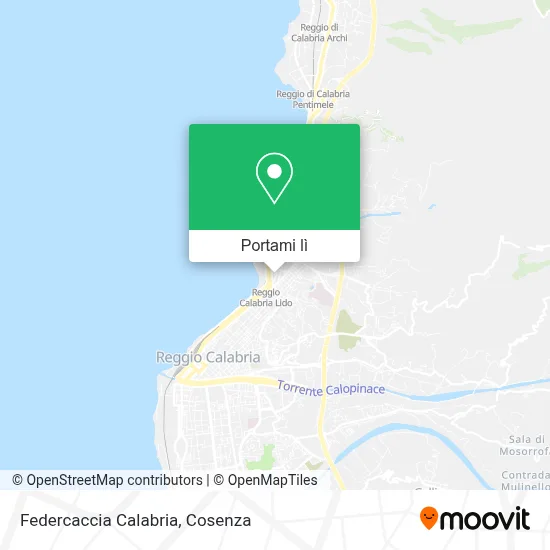 Mappa Federcaccia Calabria