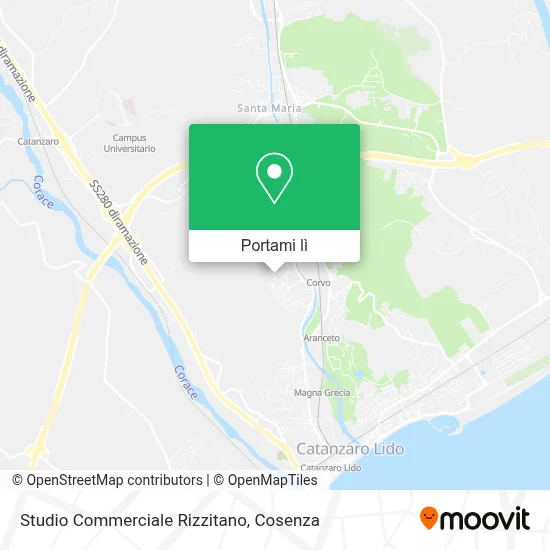 Mappa Studio Commerciale Rizzitano
