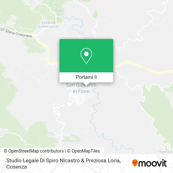 Mappa Studio Legale Di Spiro Nicastro & Preziosa Loria
