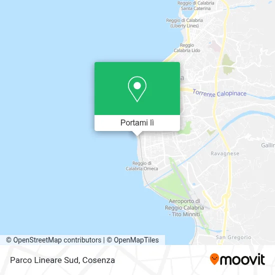 Mappa Parco Lineare Sud