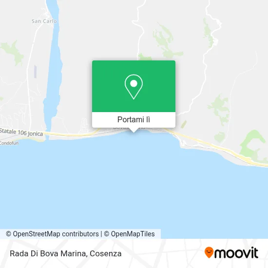 Mappa Rada Di Bova Marina