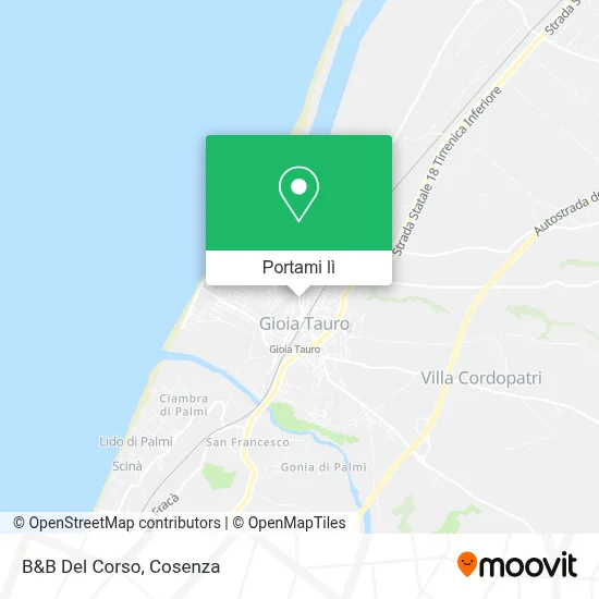 Mappa B&B Del Corso