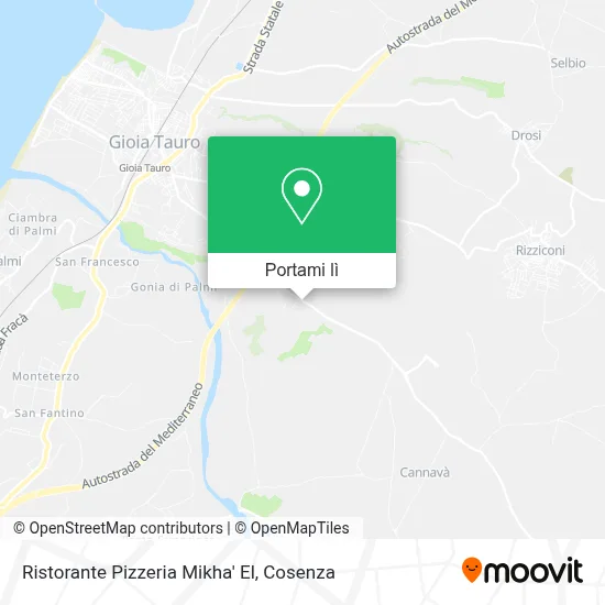 Mappa Ristorante Pizzeria Mikha' El