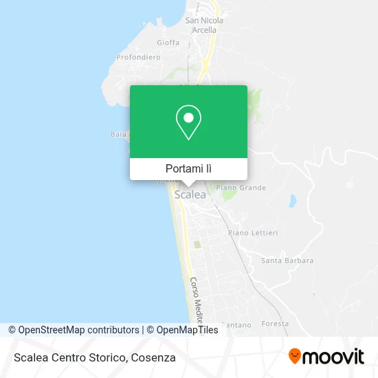 Mappa Scalea Centro Storico