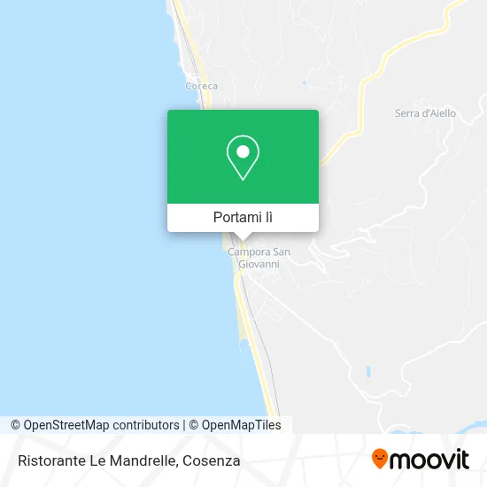 Mappa Ristorante Le Mandrelle