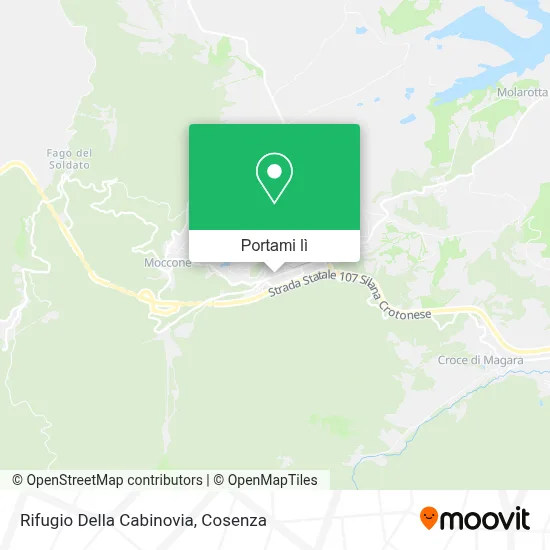 Mappa Rifugio Della Cabinovia