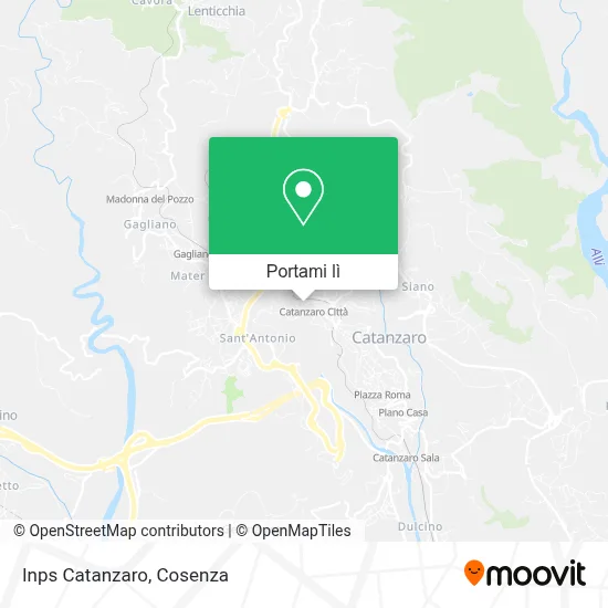 Mappa Inps Catanzaro