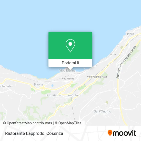 Mappa Ristorante Lapprodo