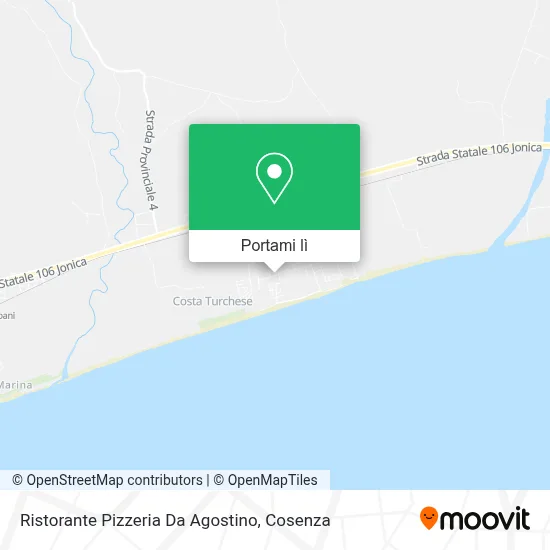 Mappa Ristorante Pizzeria Da Agostino